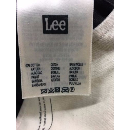 LEE 101 jeans man mod black RIDER selvage L9665941 100% cotton with zip