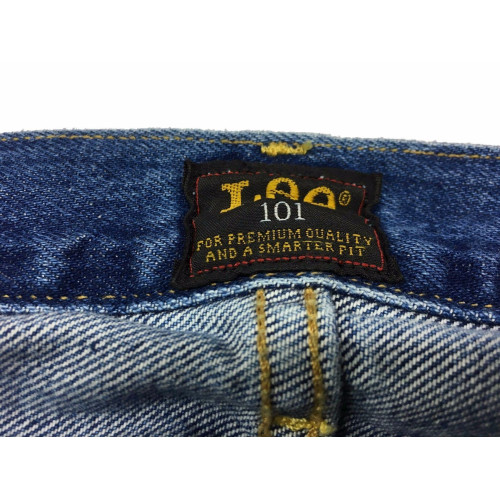 LEE 101 jeans uomo mod RIDER colore stone washed L96681GH con zip 100% cottone