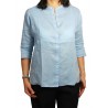 ASPESI Korean neck woman shirt 100% linen mod H726 3/4 sleeve