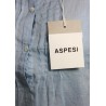 ASPESI camicia donna celeste  manica lunga mod H702 C195 100% lino