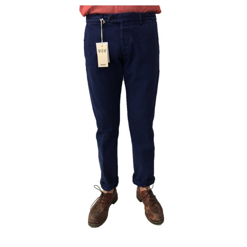 ASPESI pantalone uomo blu chiaro con usure mod HERMAN SLIM CP61 F246R3  100% cotone MADE IN ITALY