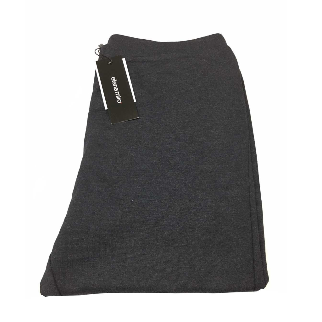 ELENA MIRO' leggins anthracite stitch material with zip finish 83% viscose 14% polyamide ELENA MIRO' leggins anthracite stitch material with zip finish 83% viscose 14% polyamide