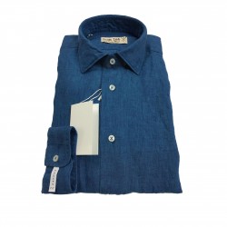ICON LAB 1961 light blue sleeve shirt long sleeve 100% linen 