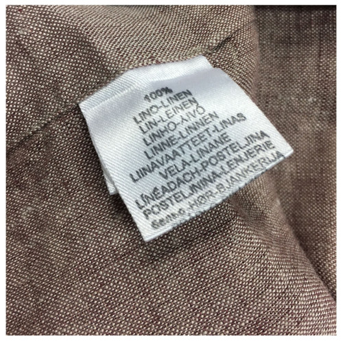 ICON LAB 1961 camicia uomo moro lavato manica lunga 100% lino vestibiità slim