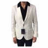 ROYAL ROW giacca uomo sfoderata panna mod LONDON G90S vestibilità slim 100% lino