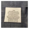 ICON LAB 1961 camicia uomo mezza manica bluchiar fiammata 100% cotone regular fit