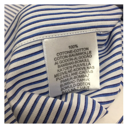 ICON LAB 1961 camicia uomo mezza manica Righe bianco/blu 100%cotone regular