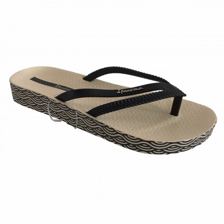 IPANEMA beige / black woman flip-flop 82064 BOSSA MADE IN BRAZIL