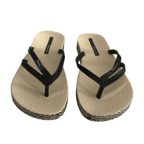 IPANEMA beige / black woman flip-flop 82064 BOSSA MADE IN BRAZIL