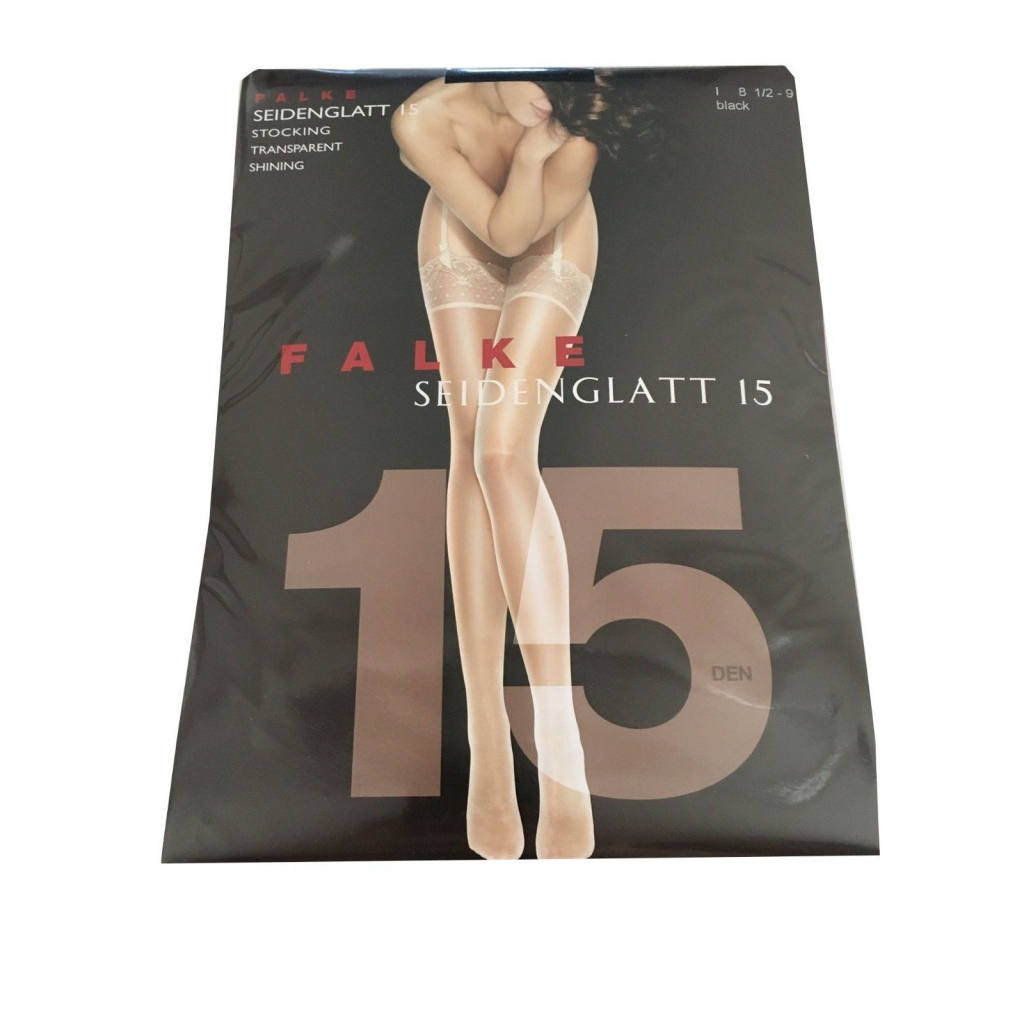 FALKE black top hold ups for suspender beit 89% polyamide 11% elastane