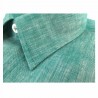 BORRIELLO NAPOLI camicia uomo verde 100% Lino MADE IN ITALY