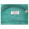 BORRIELLO NAPOLI camicia uomo verde 100% Lino MADE IN ITALY