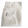 ICON LAB 1961 camicia uomo bianca  manica lunga 100% lino regular slim asola colorata