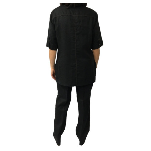 ELENA MIRO' linea LE SARTORIE Shirt + Trousers Black