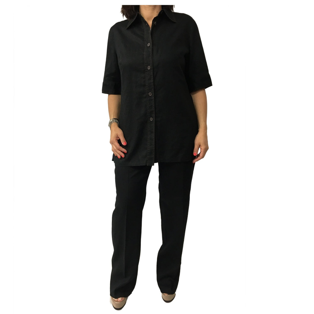 ELENA MIRO' linea LE SARTORIE Shirt + Trousers Black