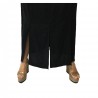 ELENA MIRO' black skirt woman  100% linen