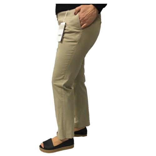 ASPESI beige trousers H405 mod women 98% cotton 2% elastane  