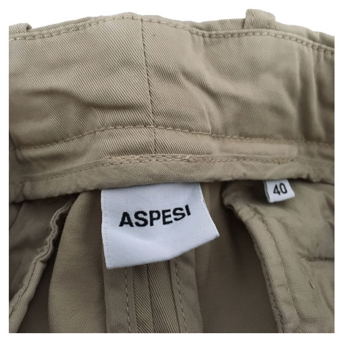 ASPESI beige trousers H405 mod women 98% cotton 2% elastane  