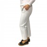 ASPESI white woman trousers mod H106 98% cotton 2% elastane  