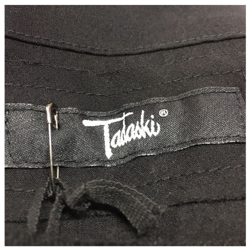 TADASHI woman dress black,white laces and black replacement, 70% viscose 26% polyamide