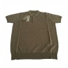 FERRANTE polo uomo mezza manica con bordo tortora 100% cotone MADE IN ITALY