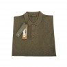 FERRANTE polo man half sleeve brown/gray  100% cotton MADE IN ITALY