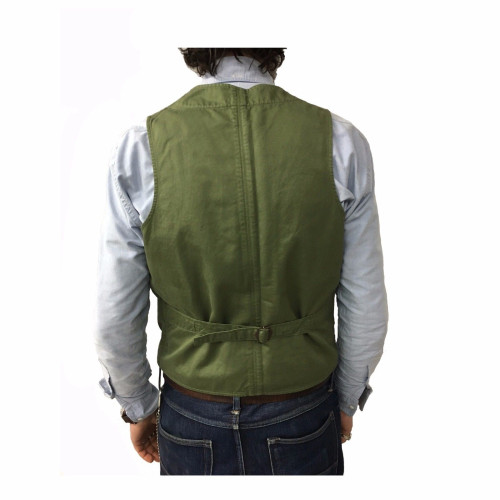MANIFATTURA CECCARELLI men's vest green 6908 100% cotone MADE IN ITALY