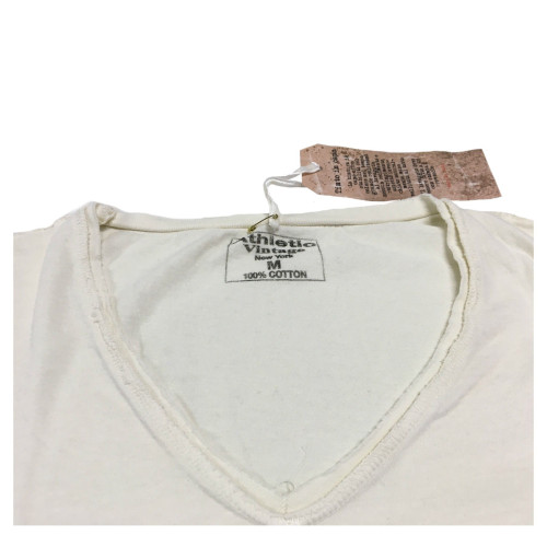 ATHLETIC VINTAGE NEW YORK t-shirt donna mezza manica 100 % cotone MADE IN ITALY