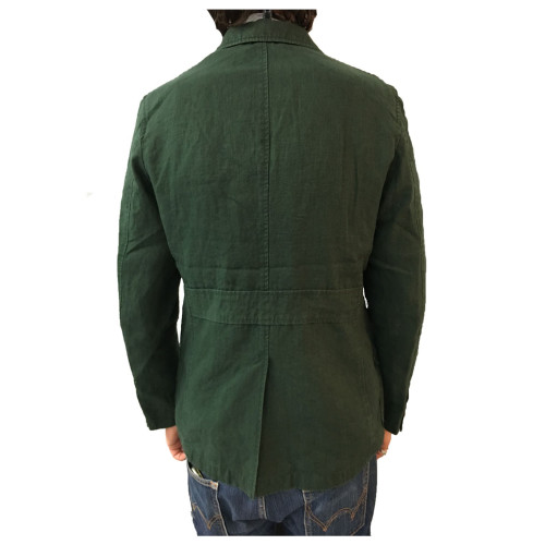 M.I.D.A - Green jacket with pockets and patch