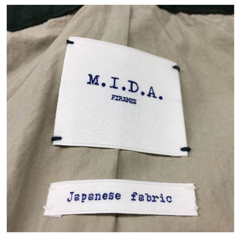 M.I.D.A - Green jacket with pockets and patch