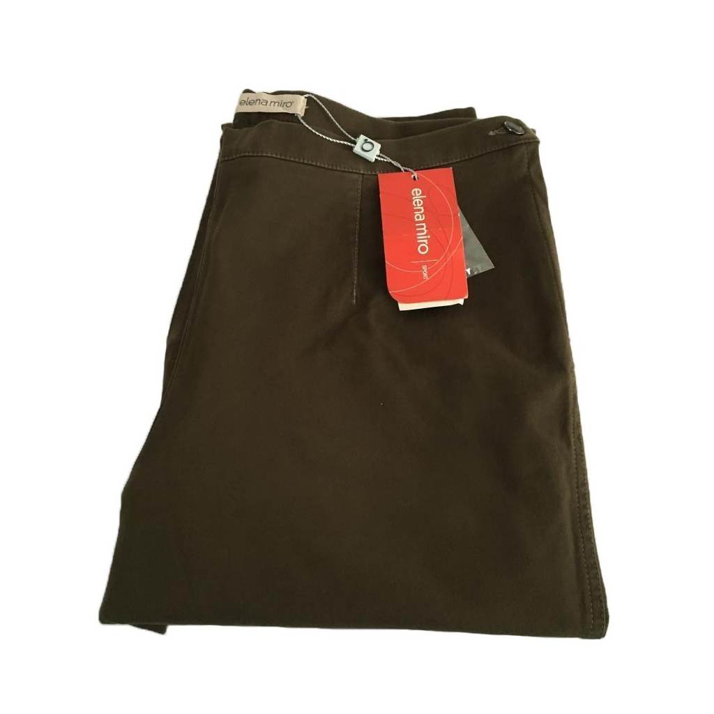 ELENA MIRO' woman trousers light brown 98% cotton 2% elastane 41-50 ELENA MIRO' woman trousers light brown 98% cotton 2% elastane 41-50