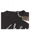 ELENA MIRO' t-shirt donna nero con applicazioni 94% cotone 6% elastan