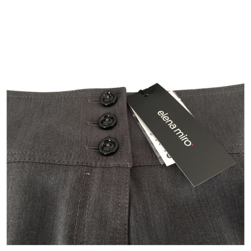 ELENA MIRO'  skirt length 68 cm gray 63% polyester 33% viscose 4% elastane