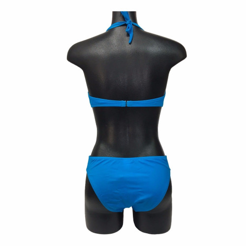 GIADAMARINA two piece swimsuit triangle blue/black mod 972 MADE IN ITALY