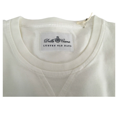 DELLA CIANA white T-shirt man 100% cotton MADE IN ITALY