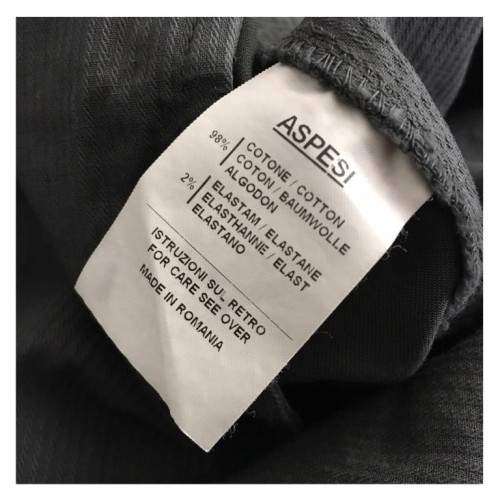  ASPESI gray man pants mod BEAKER SLIM MADE IN EU