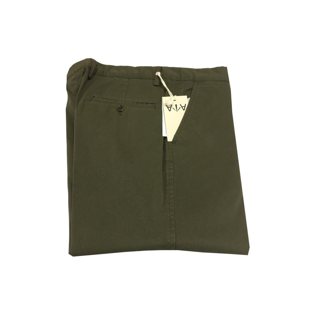 ASPESI pantalone uomo verde mod BEAKER SLIM CP57 F026 LG  98% cotone 2% elastan MADE IN UE