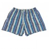 FIORIO MILAN Men Swimshorts, striped blue / white / water, 58% polyamide 41% polyester MADE IN ITALY