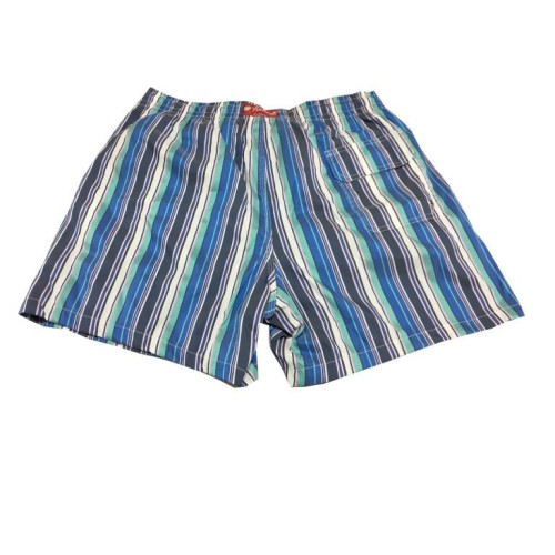 FIORIO MILAN Men Swimshorts, striped blue / white / water, 58% polyamide 41% polyester MADE IN ITALY
