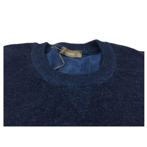FERRANTE man knitting blue mélange   MADE IN ITALY