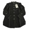 VINTAGE 55 linea GANGS OF NEW YORK camicia uomo nero con dettagli righe 100% cotone
