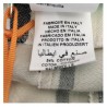 LA FEE MARABOUTEE pantalone donna vita alta bianco righe nero 54% cotone 46% lino MADE IN ITALY