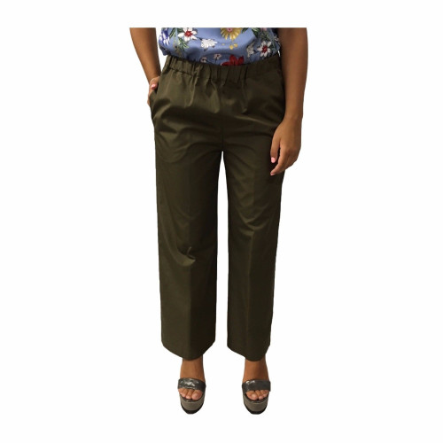 ASPESI green woman trousers mod H128 100% cotton MADE IN ITALY