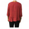 HUMILITY 1949 blusa donna rosso scuro 100% cotone MADE IN ITALY