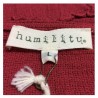 HUMILITY 1949 bluse dark red woman 100% cotton MADE IN ITALY