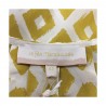 LA FEE MARABOUTEE  women shirt mustard/ecru 100% silk