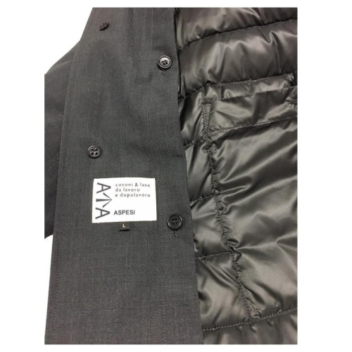 ASPESI giaccone uomo grigio interno staccabile mod ALFIE WOOL-COT CI32 C759  MADE IN ITALY