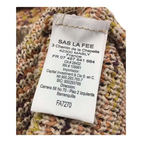 LA FEE MARABOUTEE woman sweater multicolor 83% acrylic 17% polyamide MADE IN ITALY
