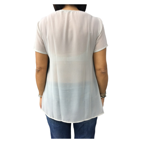 LA FEE MARABOUTEE blusa woman 100% polyestere MADE IN ITALY