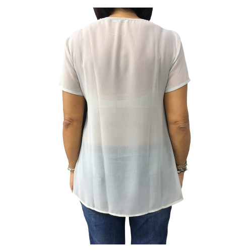 LA FEE MARABOUTEE blusa woman 100% polyestere MADE IN ITALY